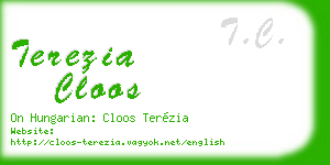 terezia cloos business card